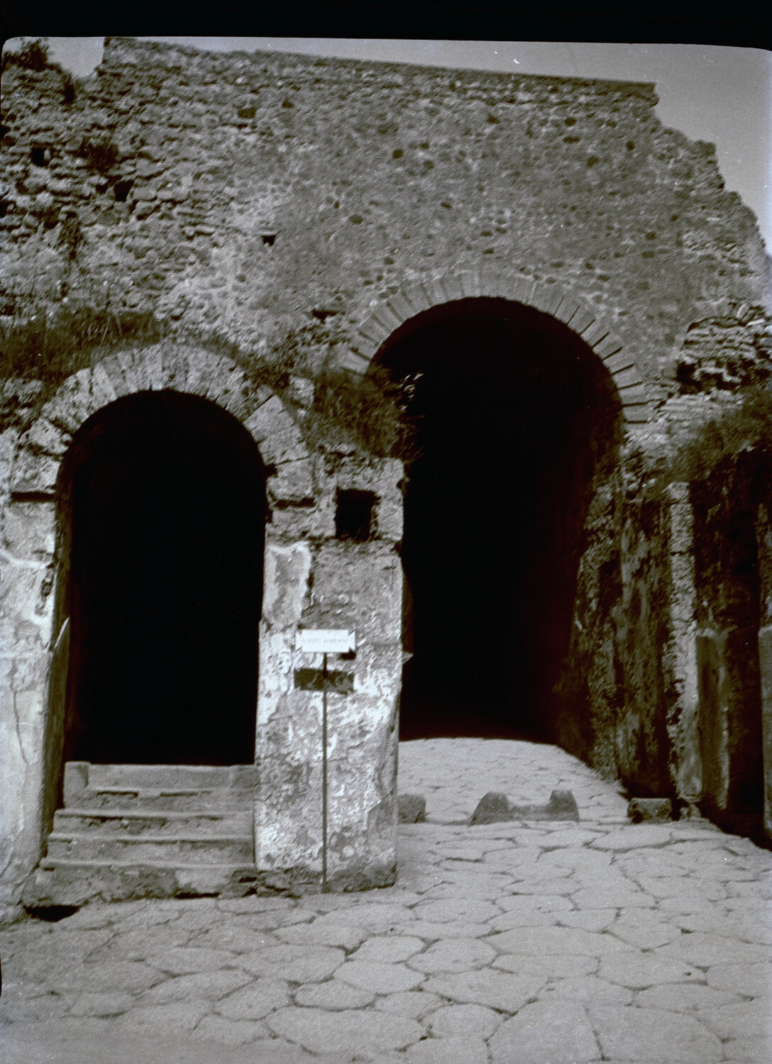 Ancient Roman Ruins, Likely Pompeii, Italy — Photographed by US Navy Serviceman En Route to China Station, 1930s