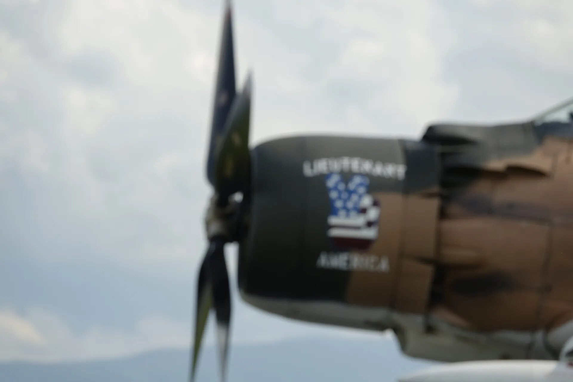 A-1 Skyraider Nose Art 'Lieutenant America,' Restored Warbird, May 2019 Event
