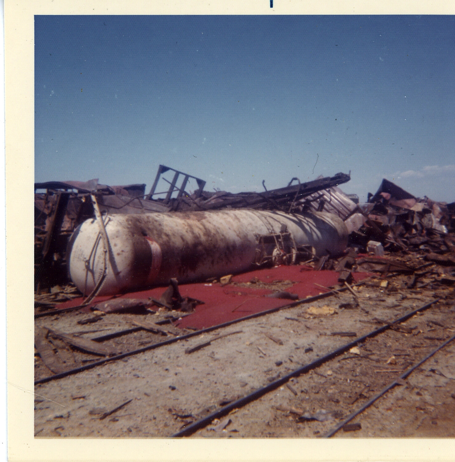 Aftermath of Explosion at Roseville Rail Yard, Bombs Bound for Vietnam, 1973