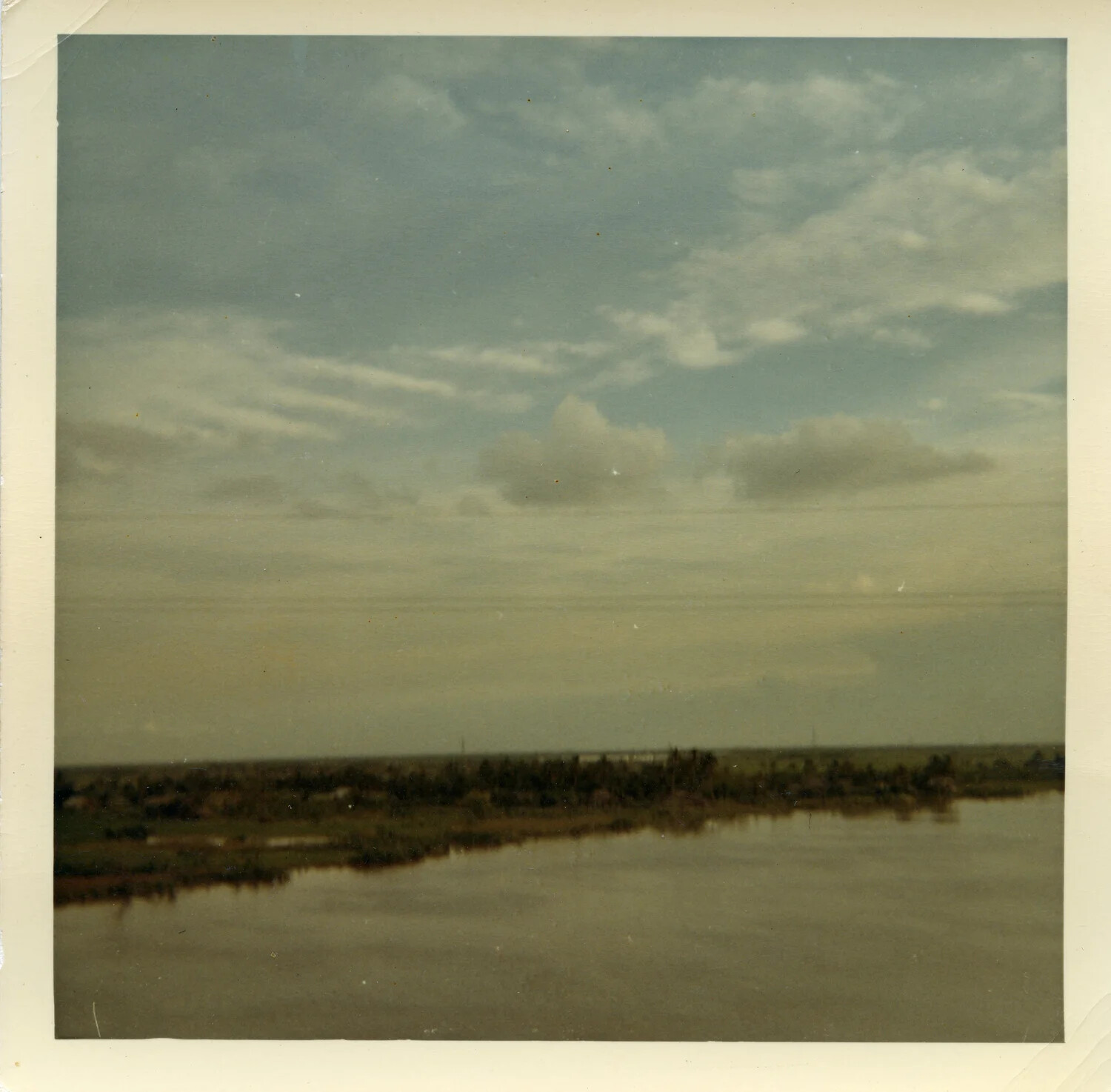 River Landscape and Sky, South Vietnam (Saigon River or Mekong Delta Vicinity), 1964