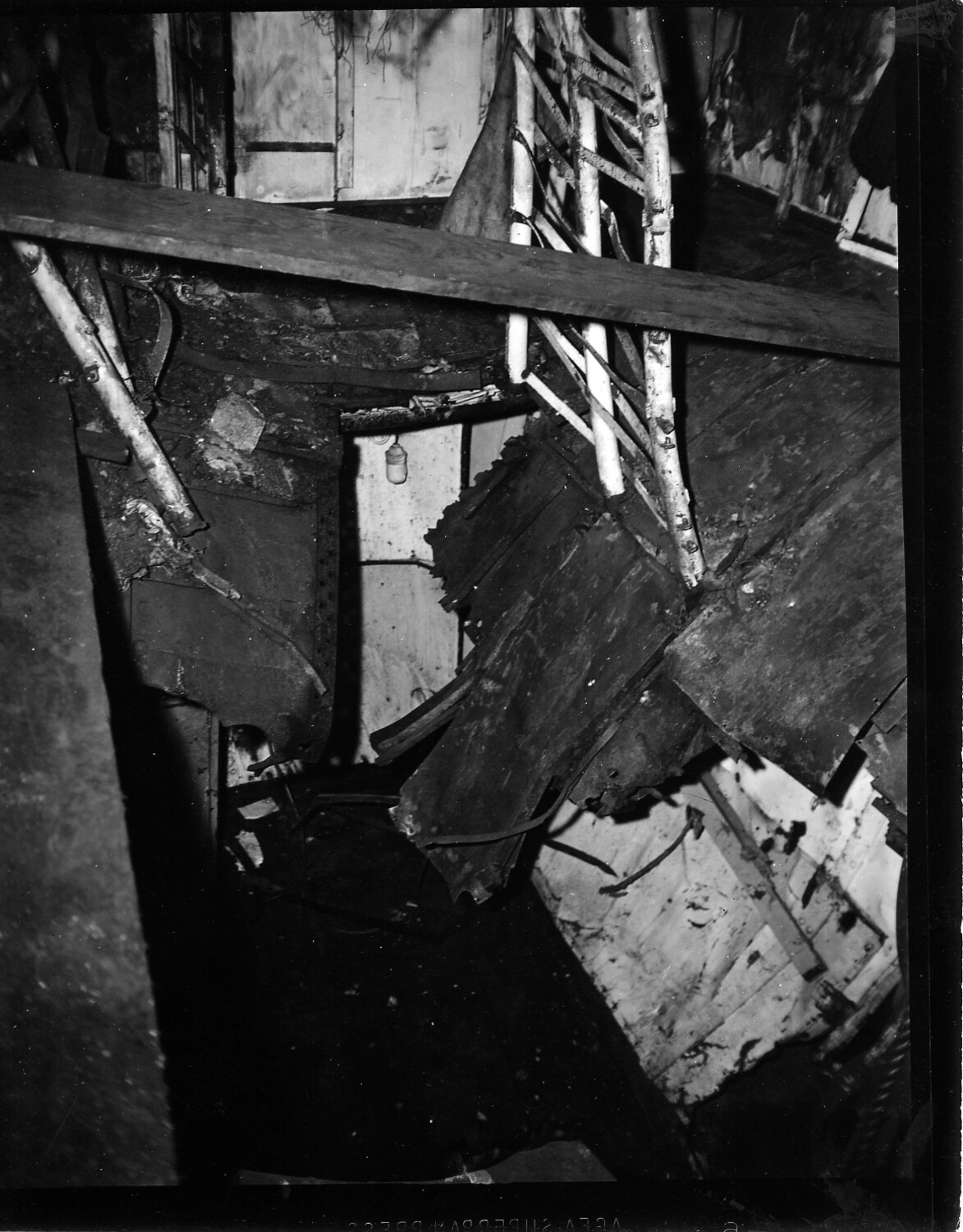 Underexposed Silhouette View, USS Saratoga Vicinity