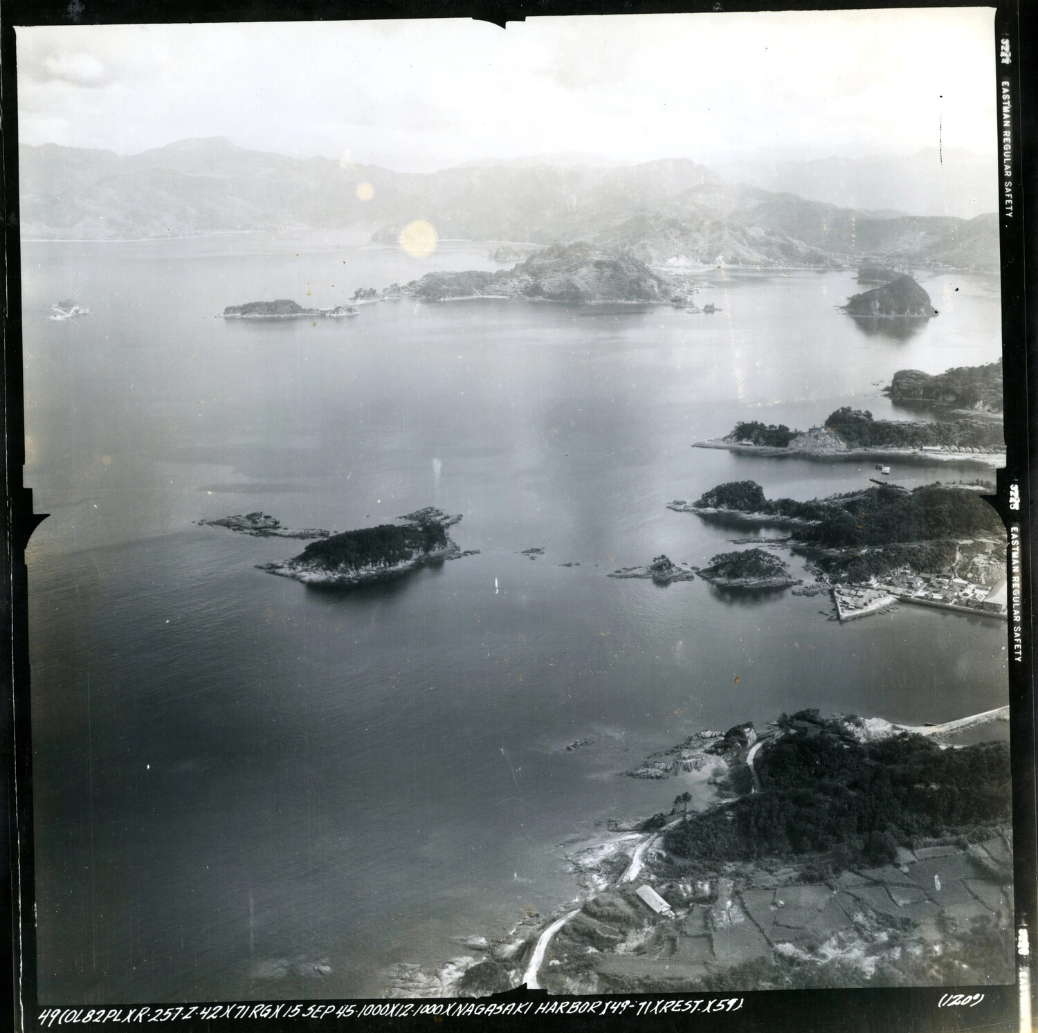 USAAF Aerial Reconnaissance Photograph - Nagasaki Harbor, Japan, 15 September 1945