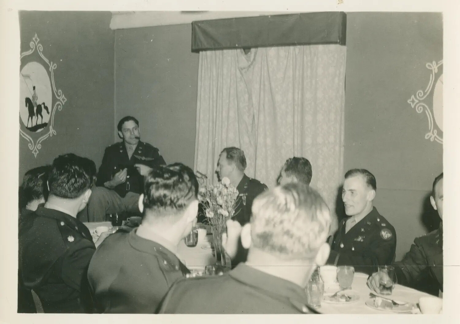 Officers' Farewell Dinner for Colonel Rendel, 392nd Bombardment Group, England