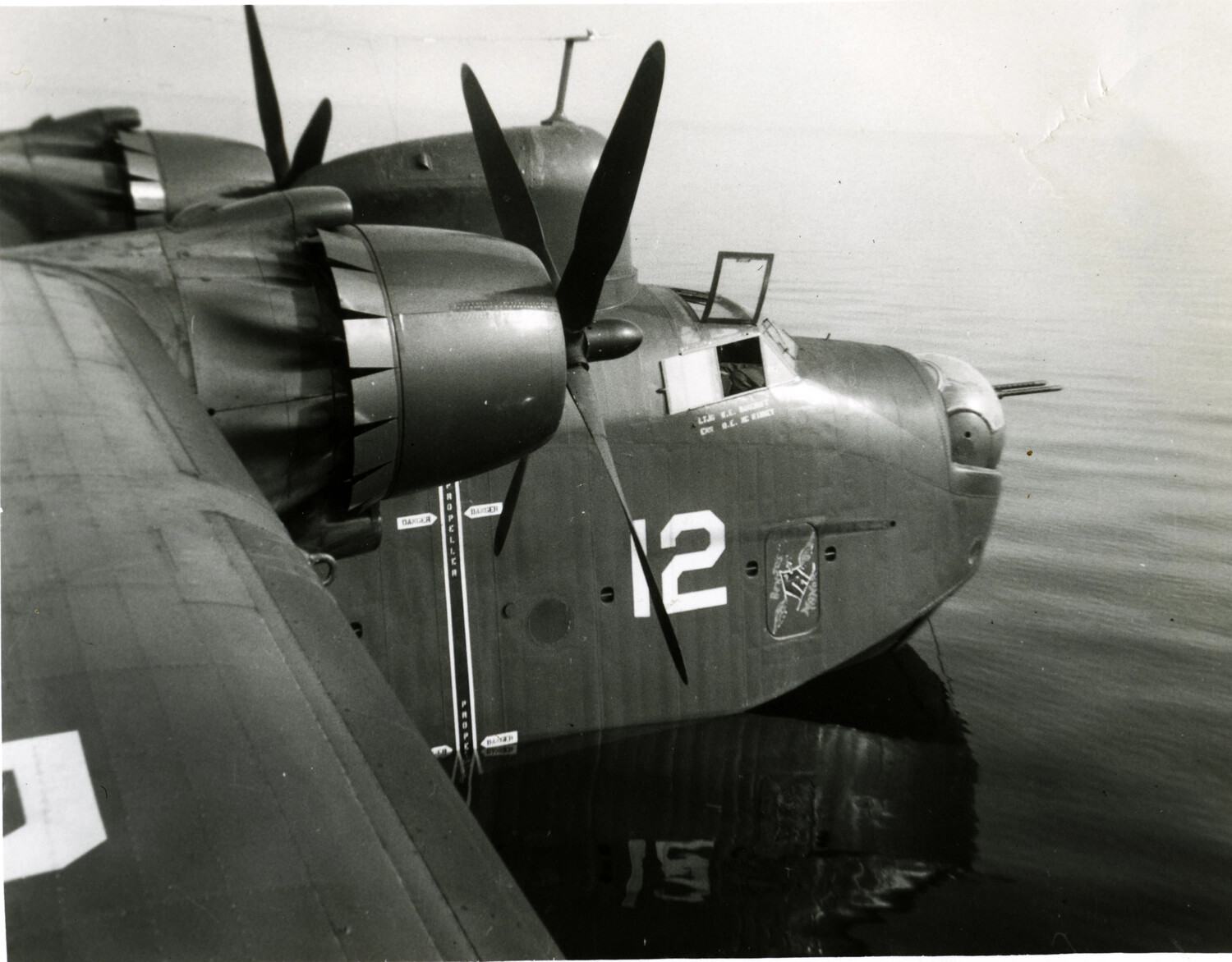 U.S. Navy Twin-Engine Patrol Flying Boat, Bow Detail, Korean War Era