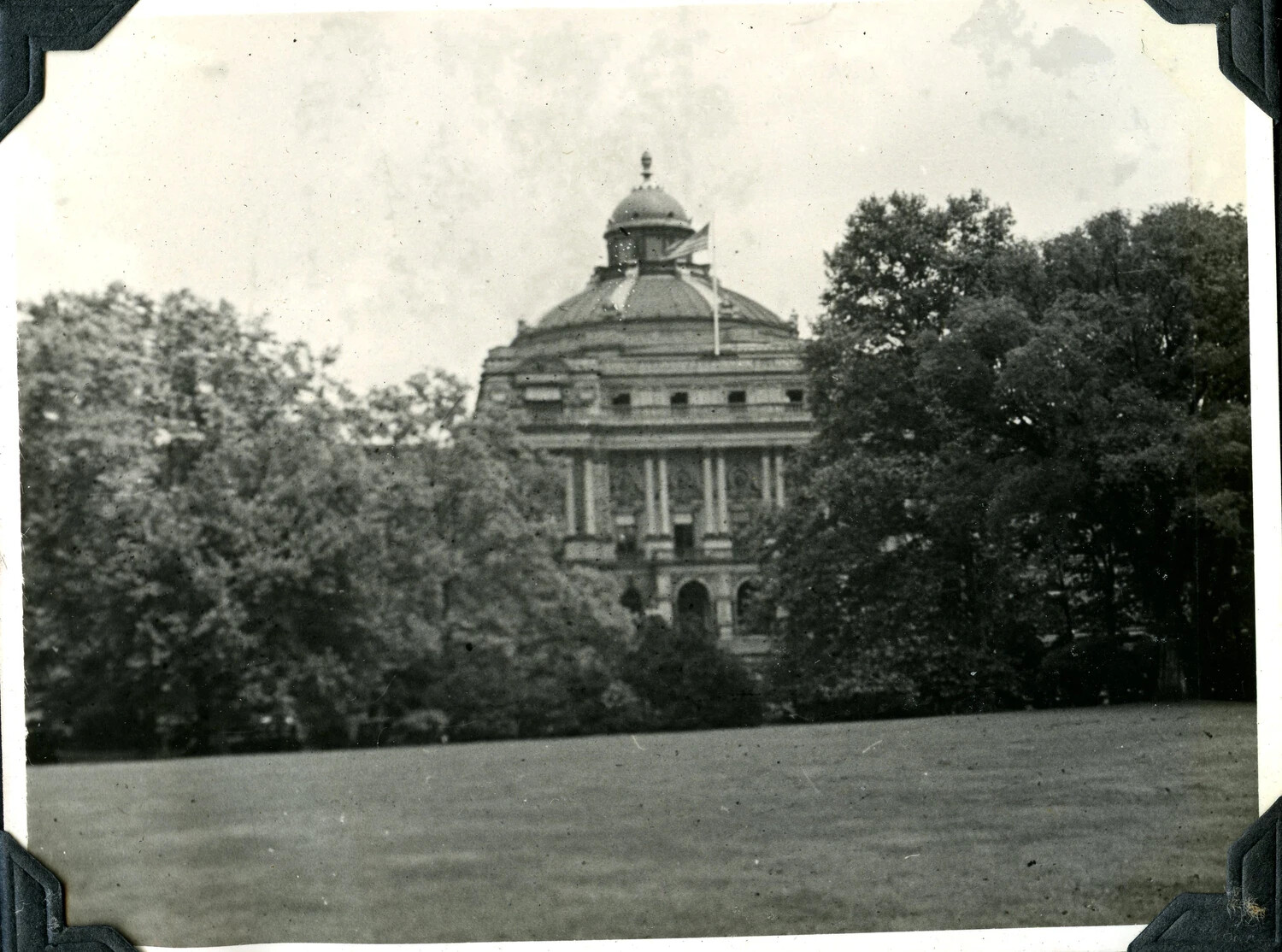 Domed Government or Civic Building Viewed Across Lawn, Signal Corps Personal Album