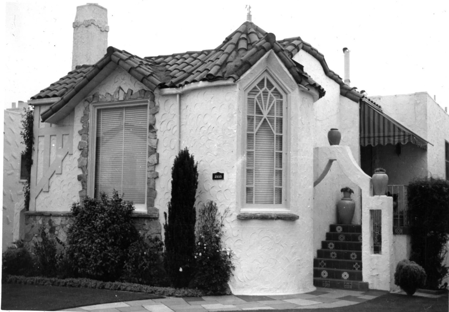 Spanish Colonial Revival Stucco Residence, Bancroft Personal Collection