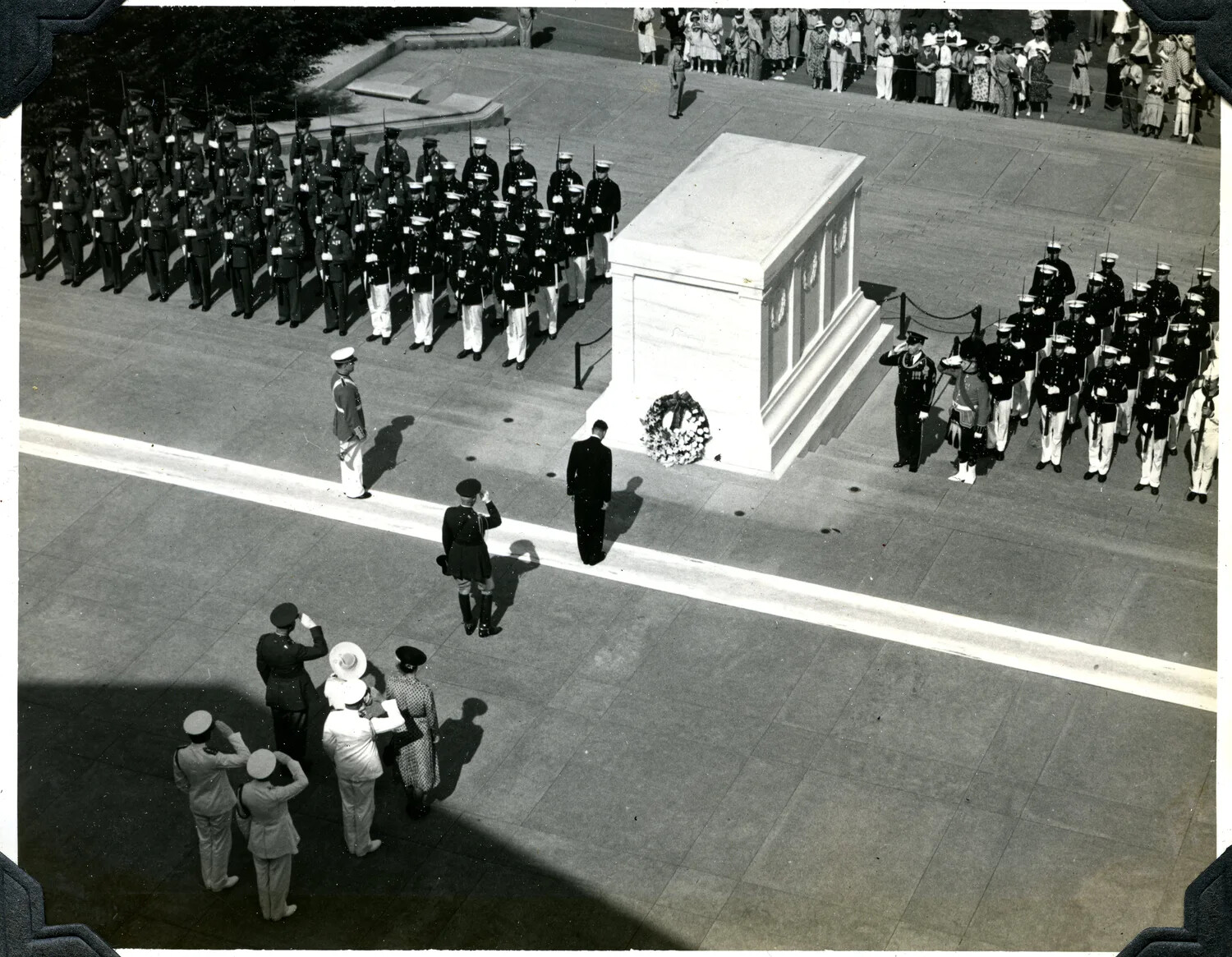 Wreath-Laying Ceremony at the Tomb of the Unknown Soldier, Arlington National Cemetery -- Jervey Signal Corps Album