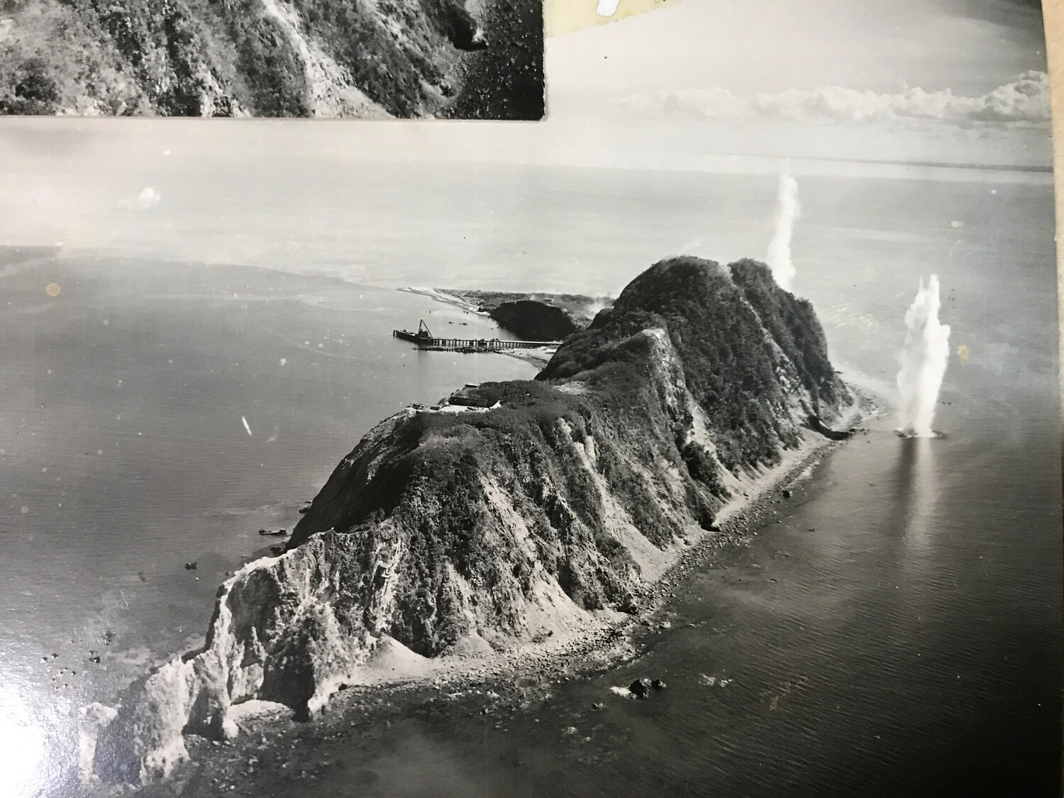 Naval Bombardment of a Coastal Headland, Pacific Theater