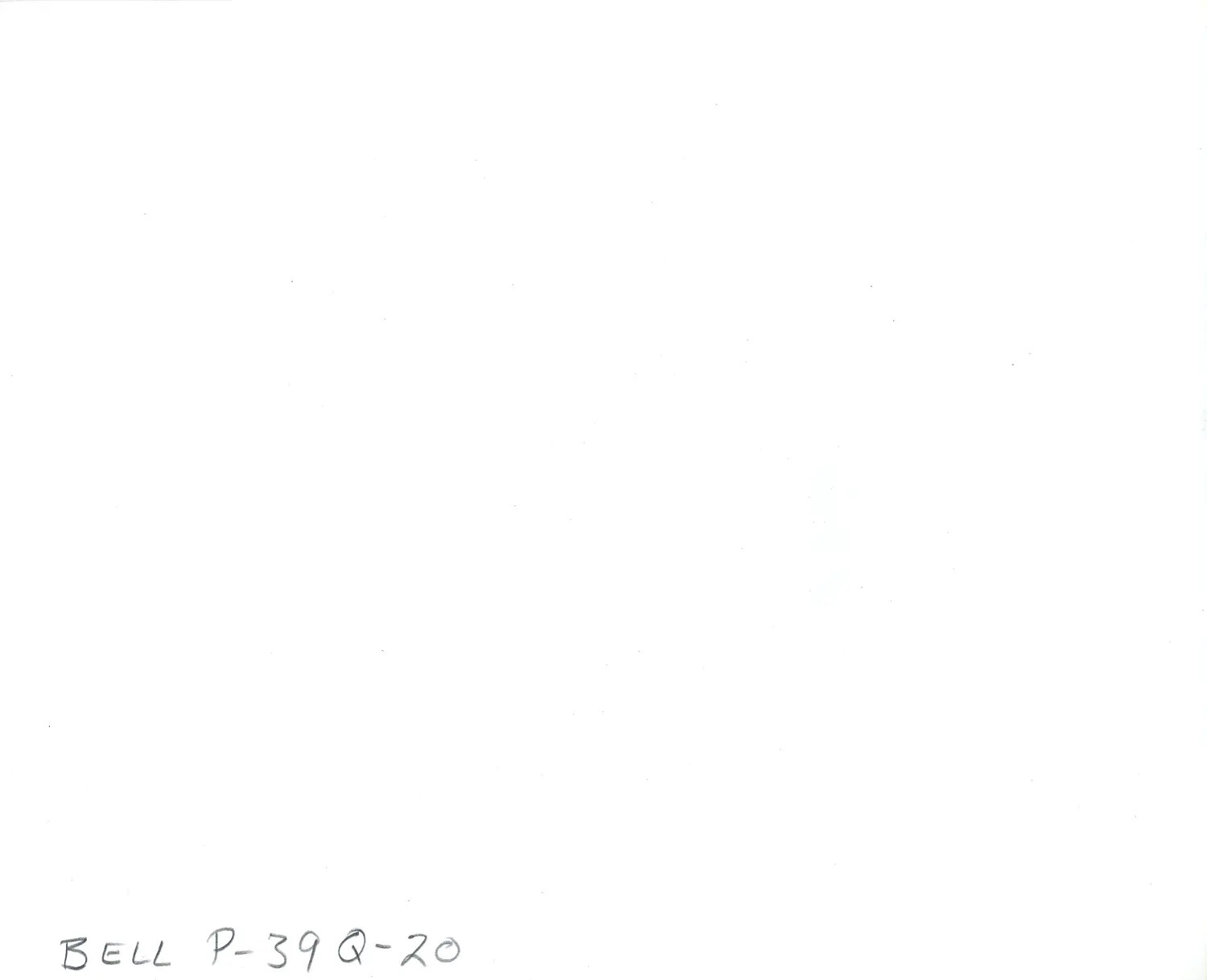 Archival Caption Card - Bell P-39Q-20 Airacobra