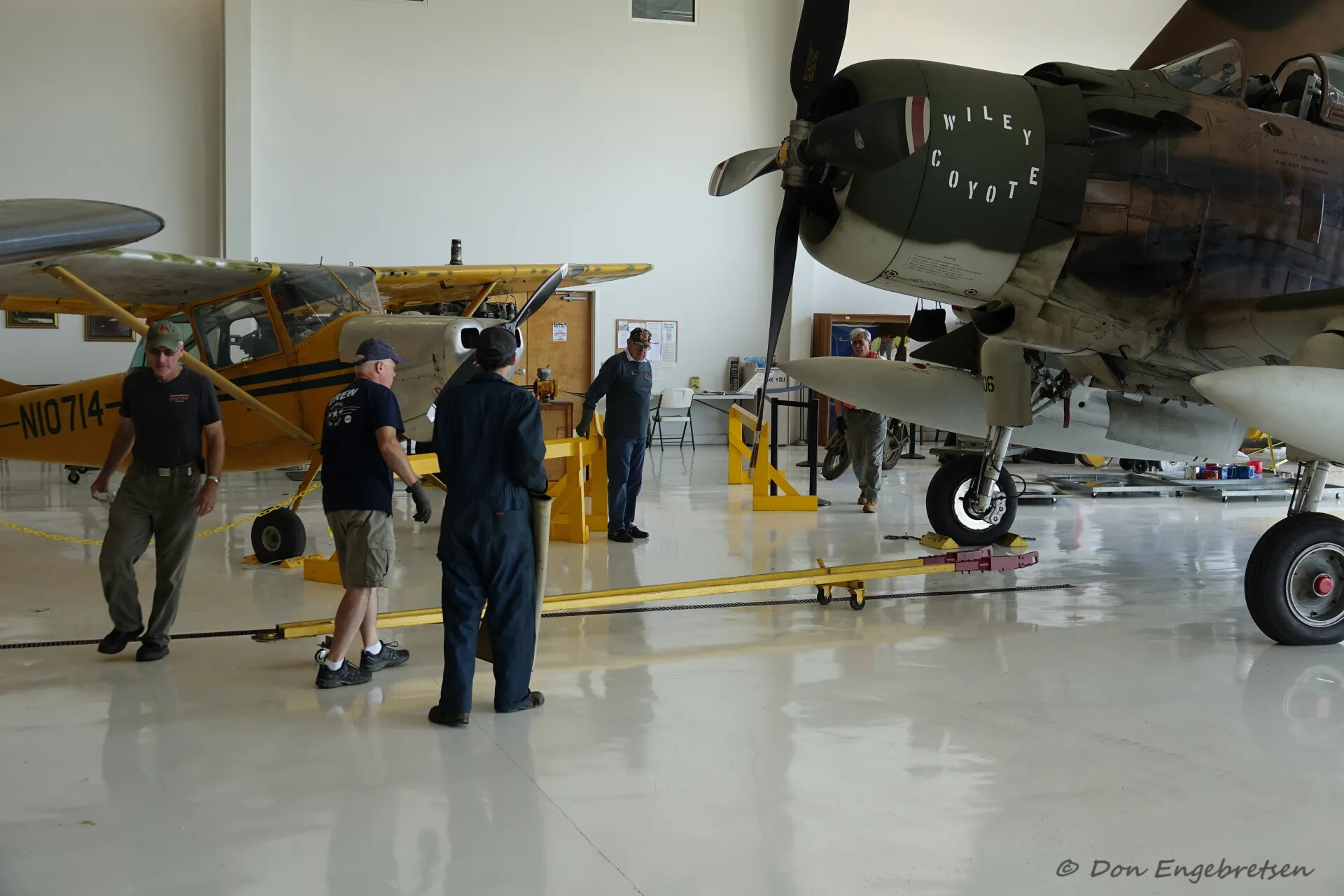 A-1 Skyraider 'Wiley Coyote' and Museum Volunteers, May 2019 Event