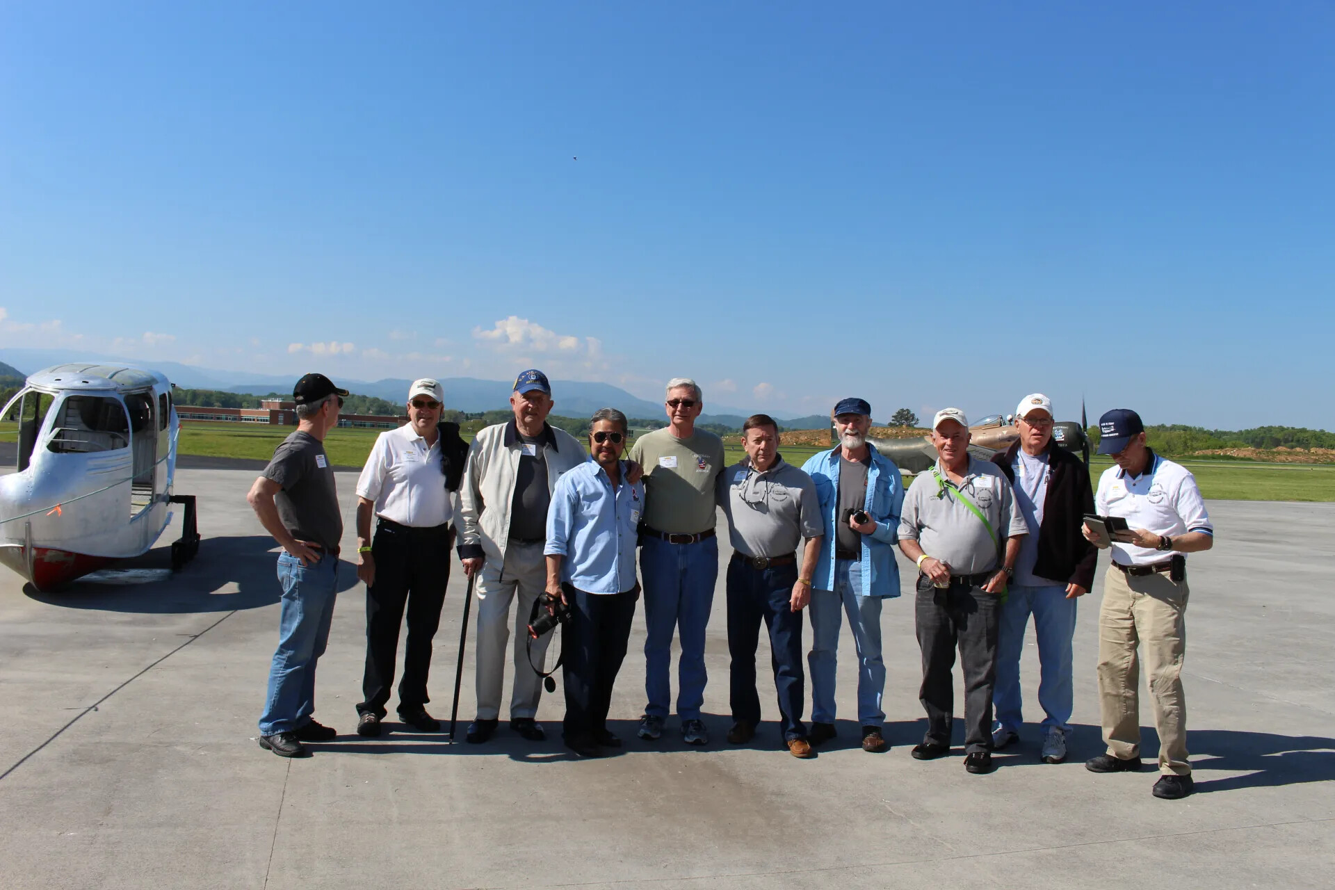 Group Portrait of Attendees on the Ramp, Jim Wold Day, 2 May 2015
