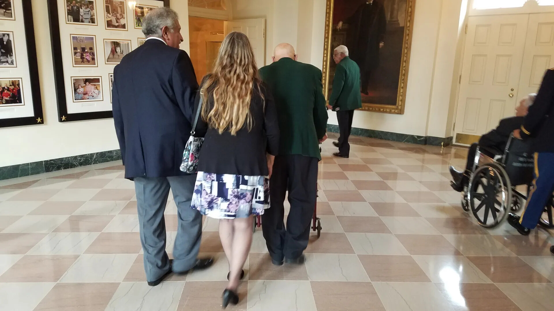 White House Corridor Scene, Medal of Honor Ceremony Visit, October 23, 2017