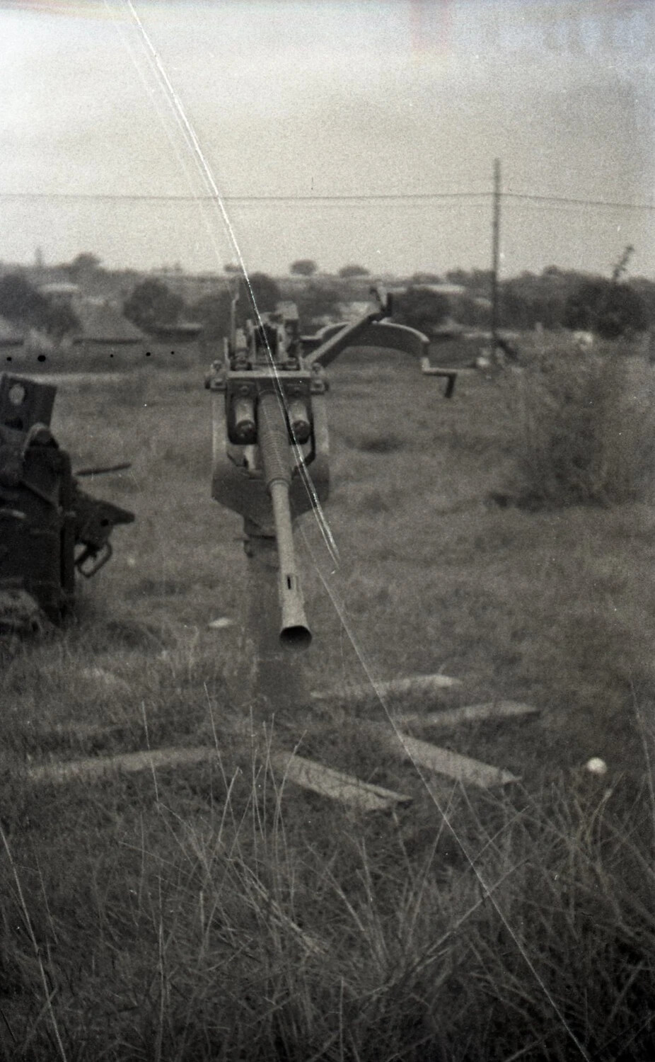 Abandoned Single-Barrel Anti-Aircraft/Anti-Tank Gun, Luzon, Philippines, WWII