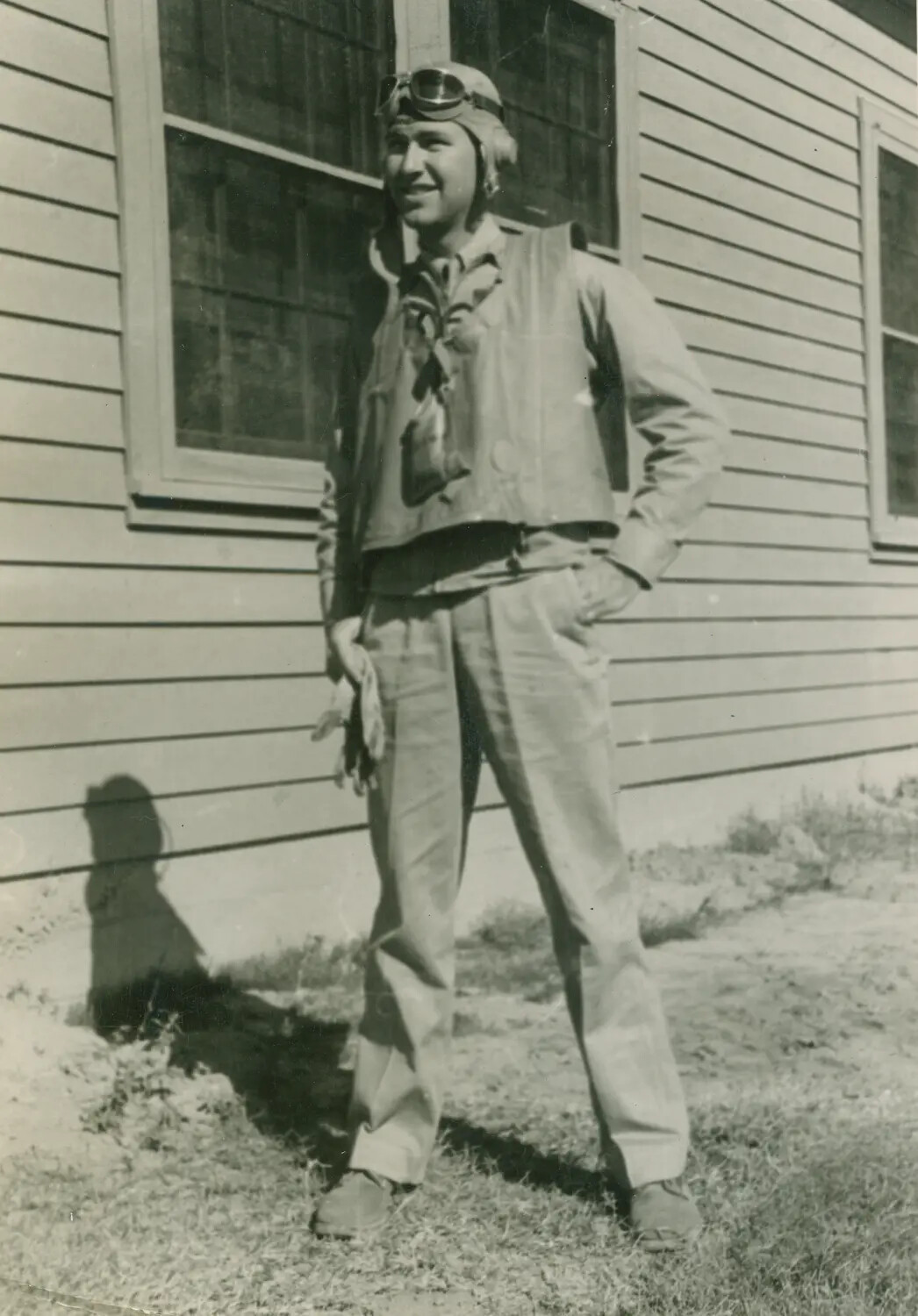 U.S. Navy Aviator in Flight Gear, WWII Era, McAleer Collection