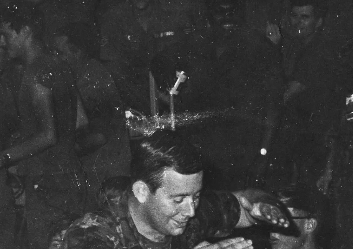 "Pleiku Party" — Informal Gathering of Servicemen, Pleiku, South Vietnam