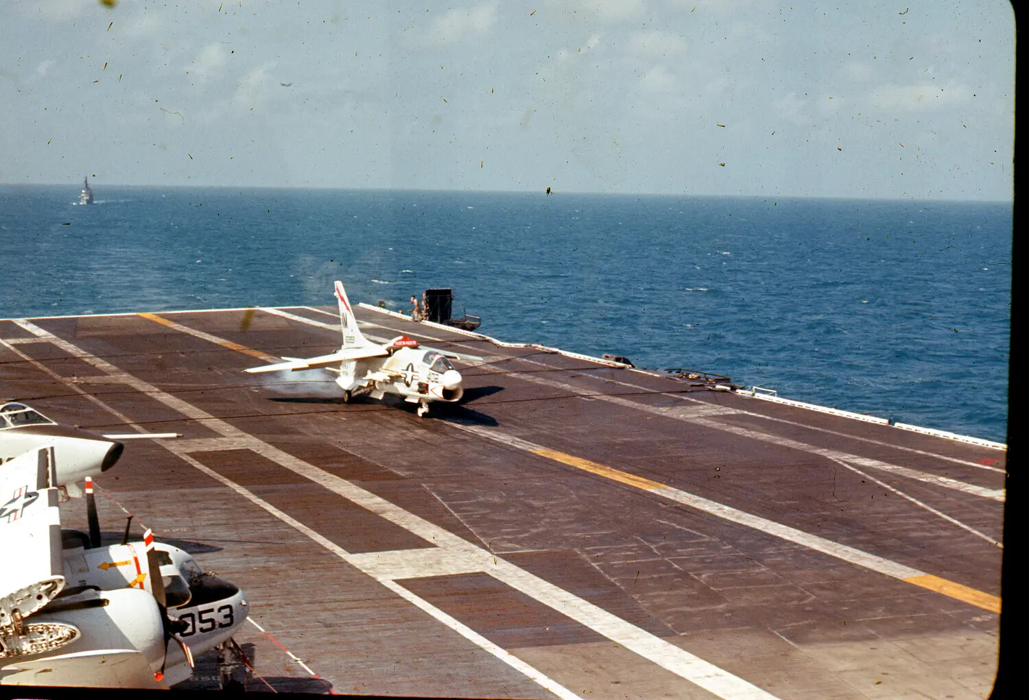 F-8 Crusader Landing Aboard USS Ticonderoga, Vietnam War Era
