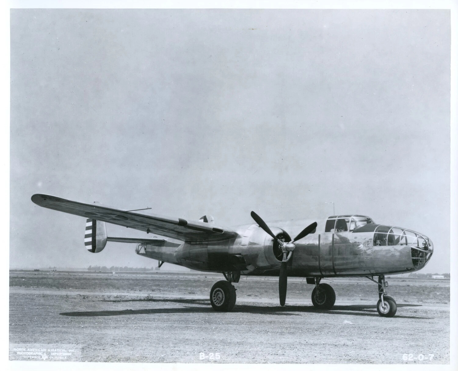 North American B-25 Mitchell Medium Bomber, Factory Photograph, Inglewood, California