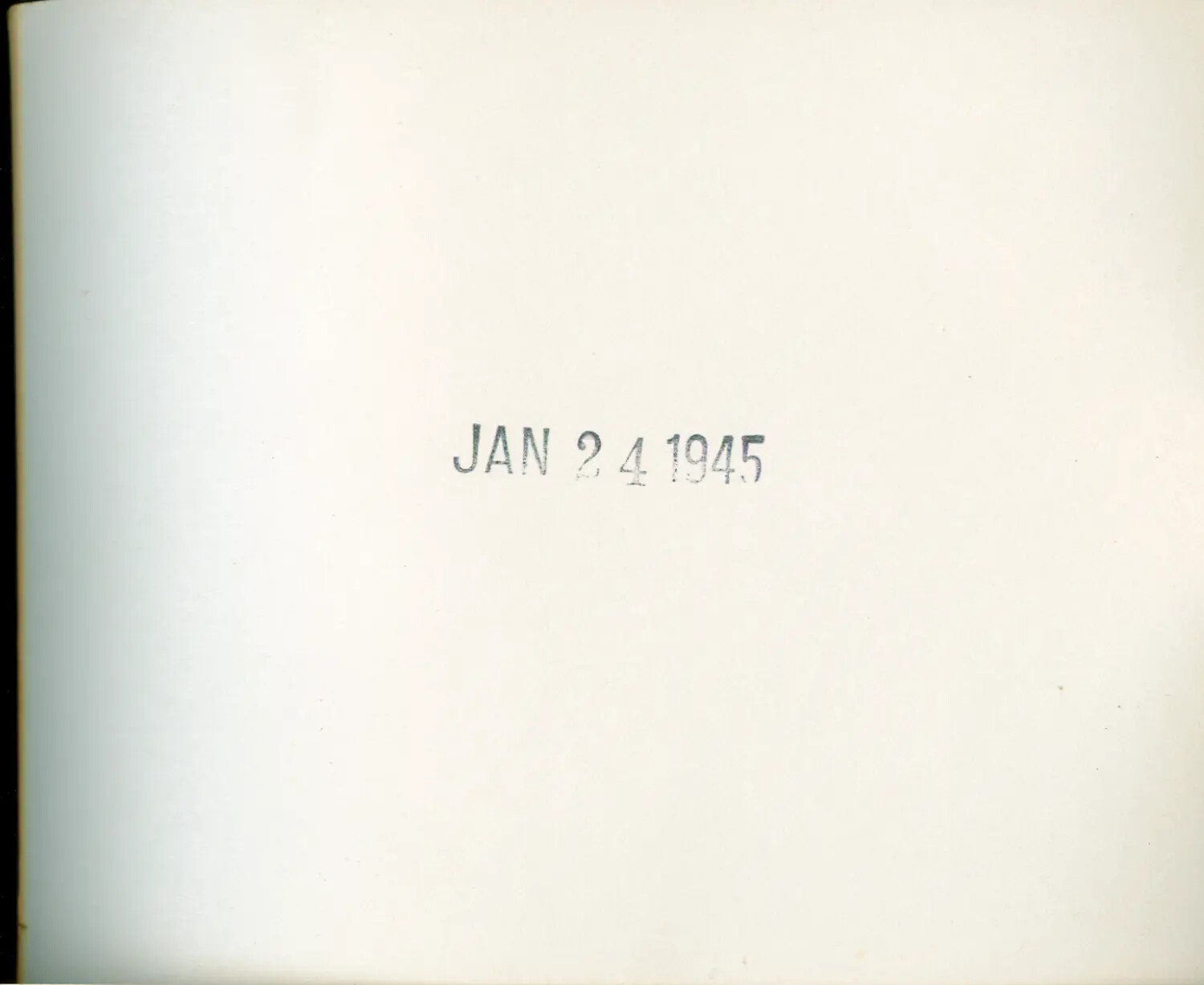 Date Stamp 'JAN 24 1945' - USS Petrof Bay (CVE-80) Album Page