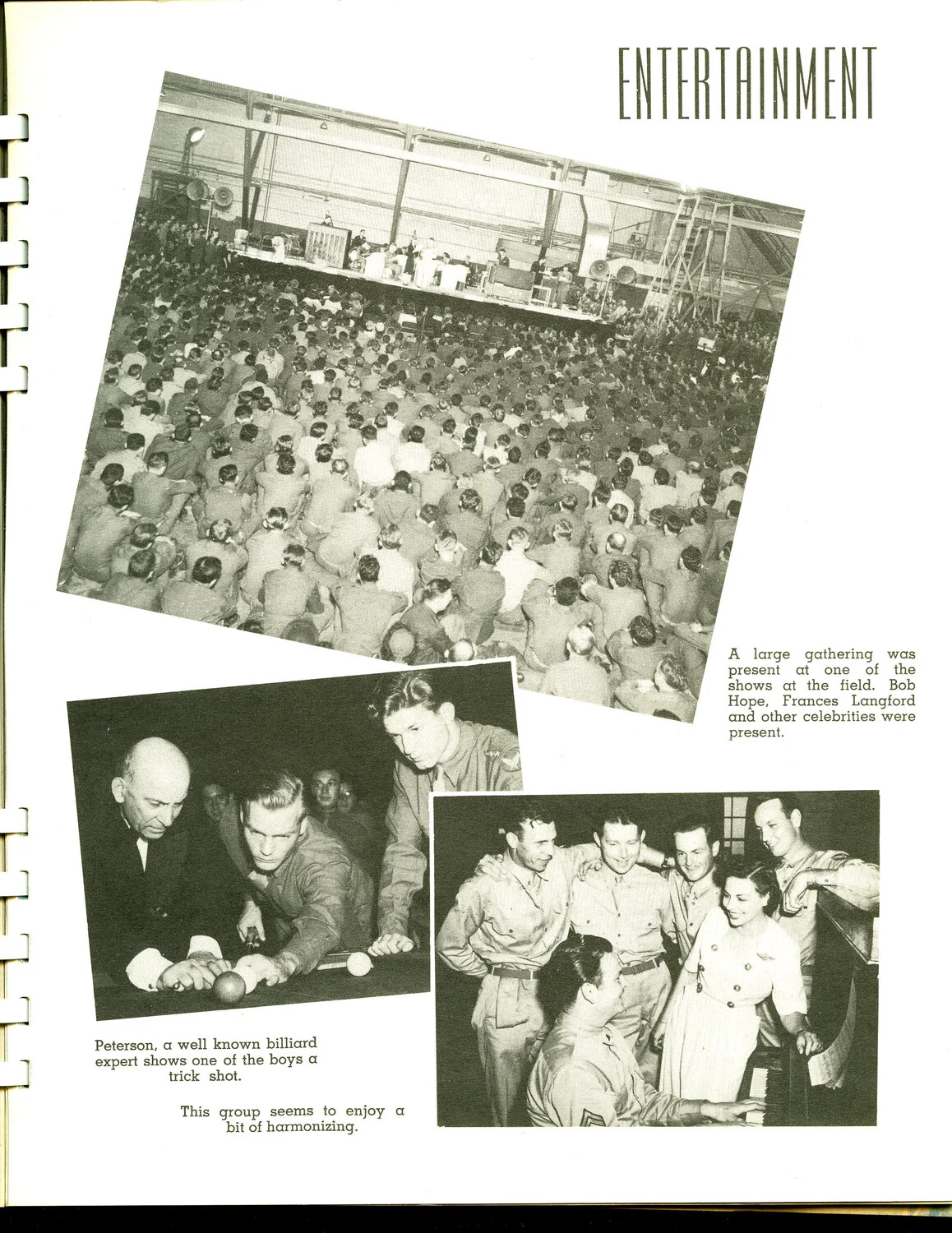 Entertainment Page, Scott Field WWII Training Base Yearbook