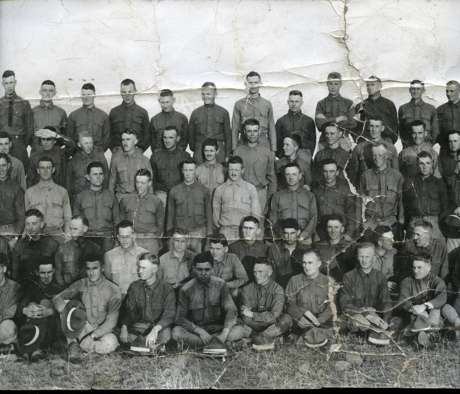 Group Portrait of a U.S. Army Air Service Detachment, Mather Field, California, ca. 1918