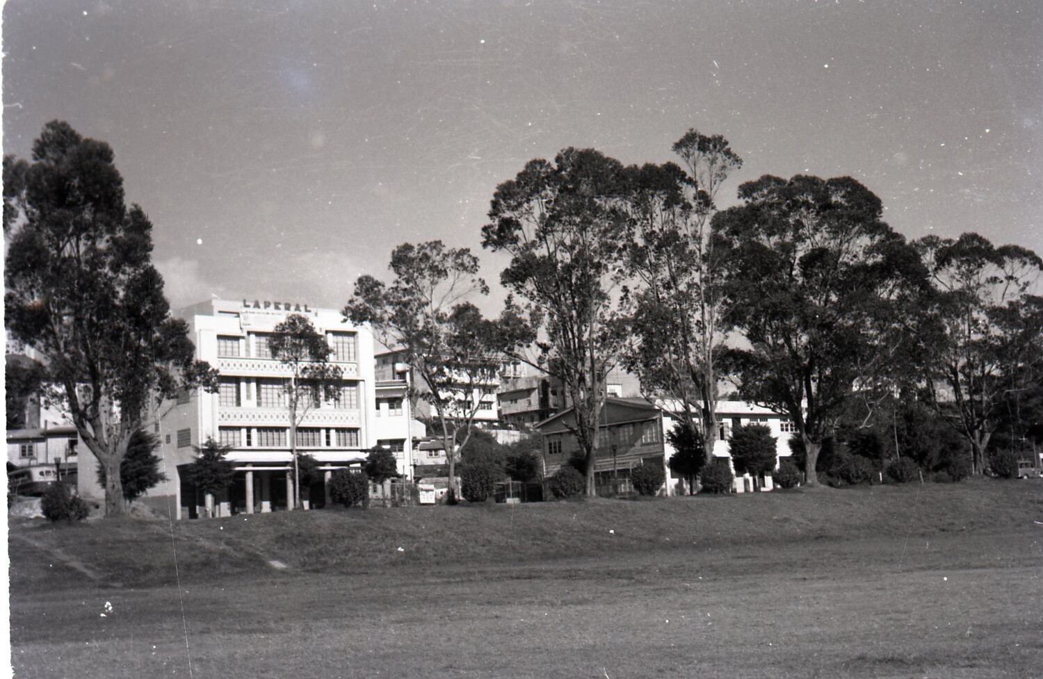 View of the Laperal Building, Baguio City, Philippines, January 18, 1955