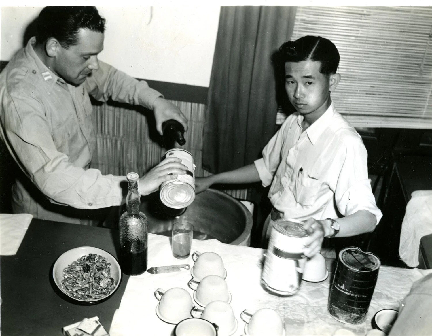 Preparing Refreshments at a CBI Theater Billet