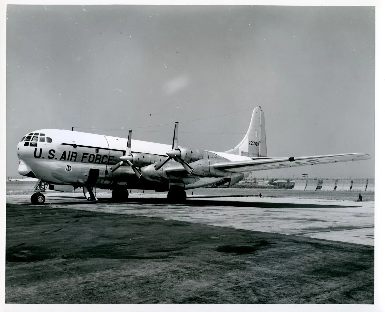 Boeing C-97/KC-97 Stratofreighter, USAF Serial 22762, on Airfield Ramp