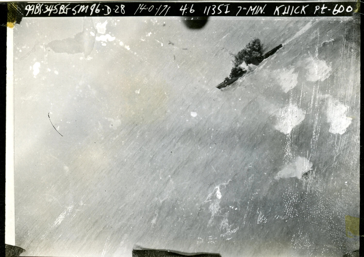 Anti-Shipping Strike Photograph, Vessel Attack Near Knick Point