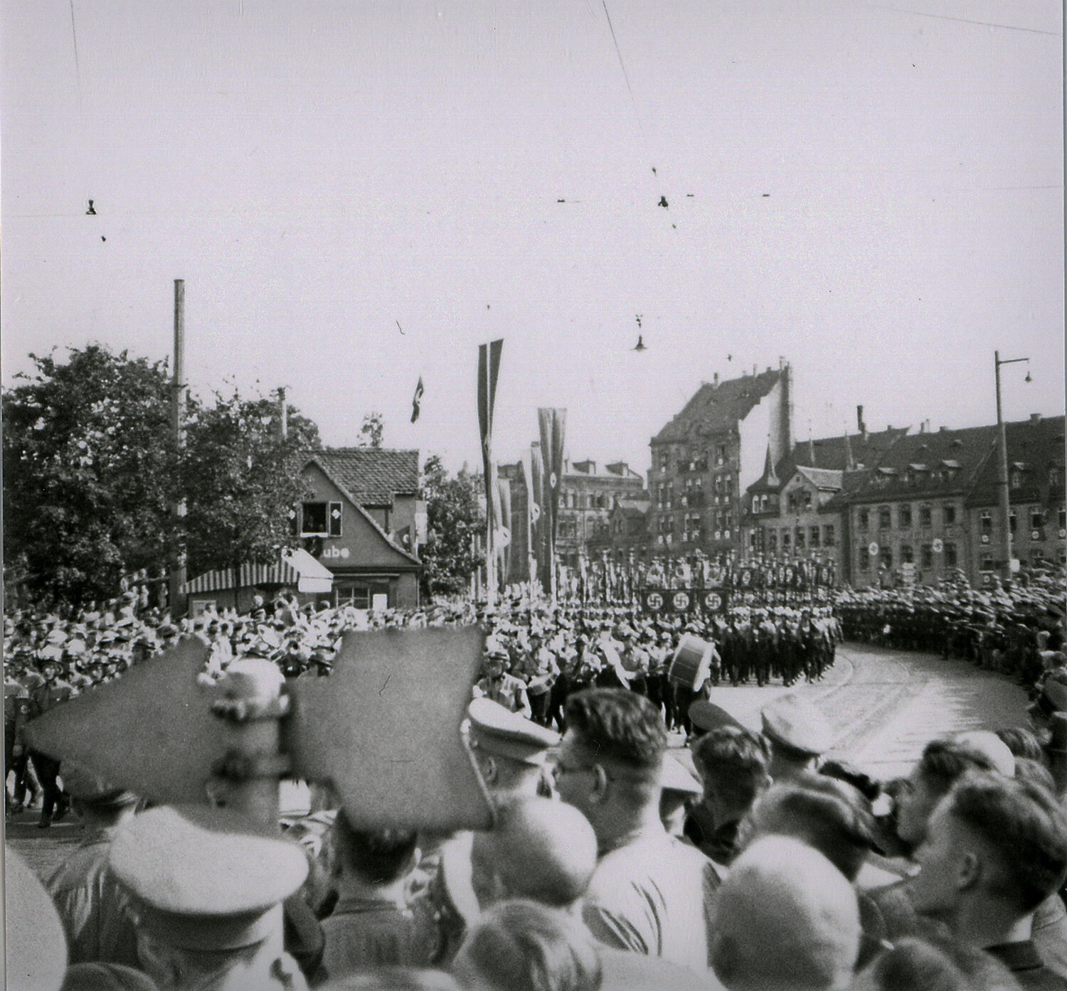Nazi Party Rally (Reichsparteitag) Parade Through the Streets of Nuremberg, Germany, c. 1933-1938