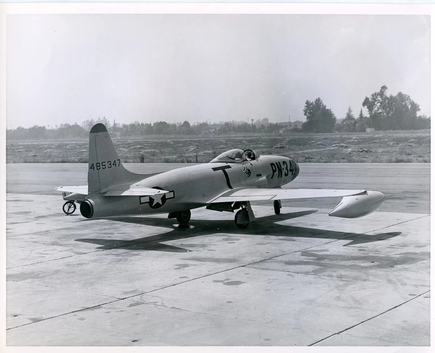 Lockheed T-33A Shooting Star Jet Trainer, Tail Number 485347, 'PN-34'