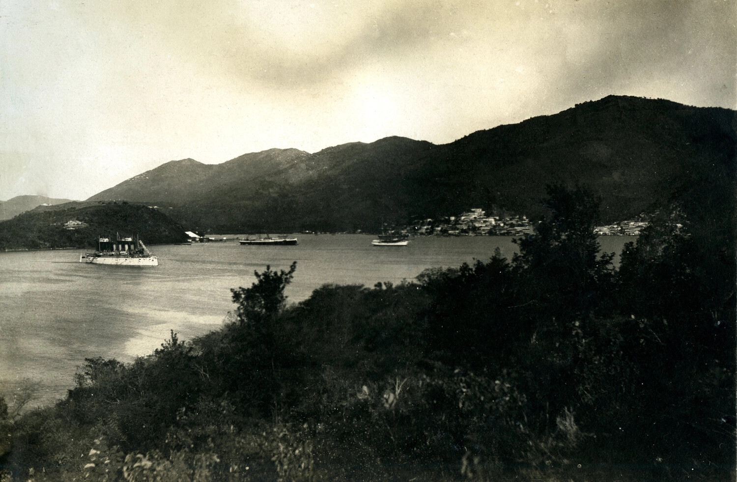 Harbor of St. Thomas, Danish West Indies, Full Print, c. 1900s-1910s