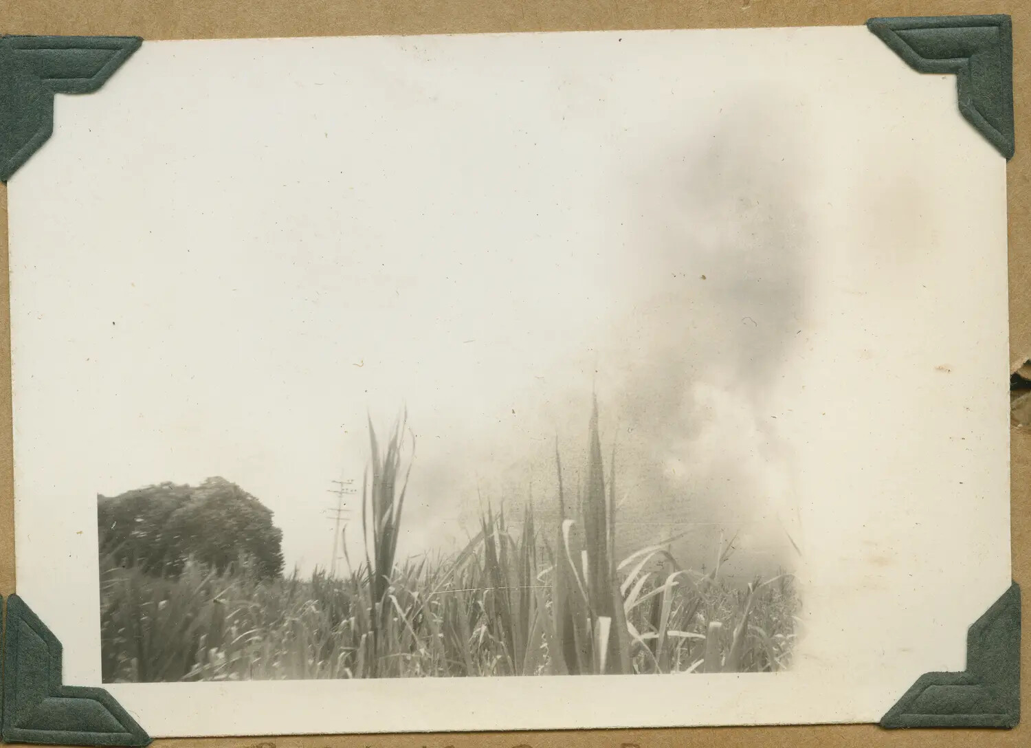 Smoke from a Controlled Sugar Cane Field Burn, Hawaii Plantation, c. 1940s