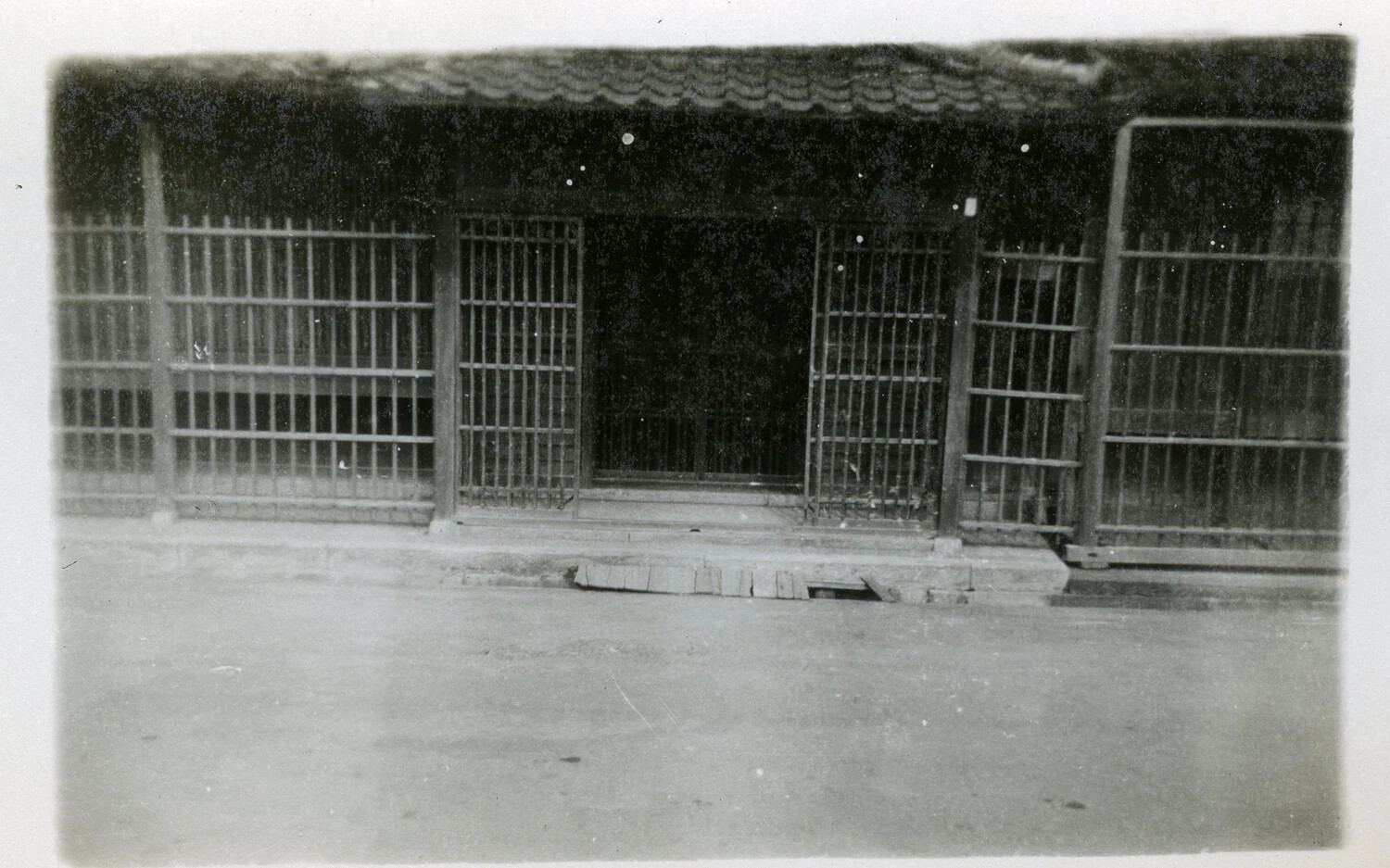 Traditional Lattice-Doored Shopfront, Japanese Building Facade