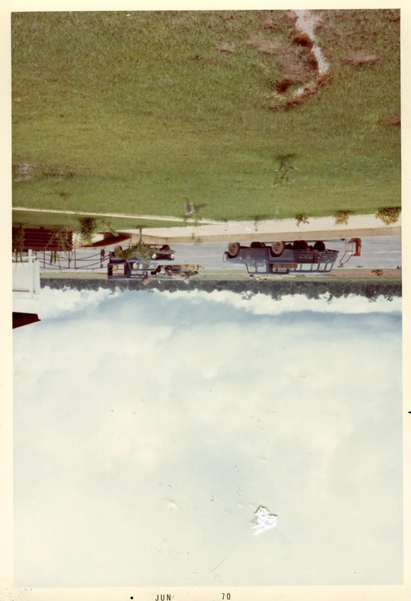 NKP Ramp Scene with Military Vehicles, Nakhon Phanom RTAFB, June 1970