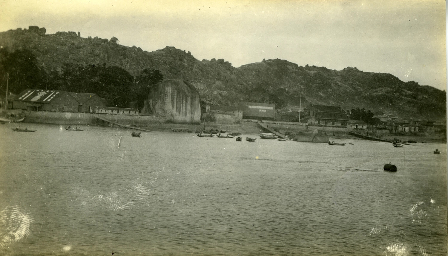 Coastal Harbor Town, South China or Formosa Coast, c. 1898-1905