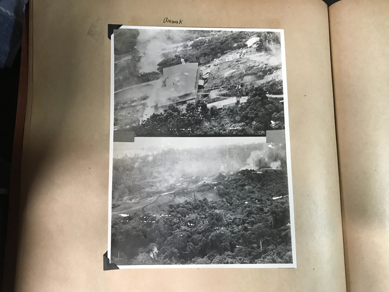 Aerial Strike Photographs of Wewak, New Guinea, 312th Bomb Group, WWII