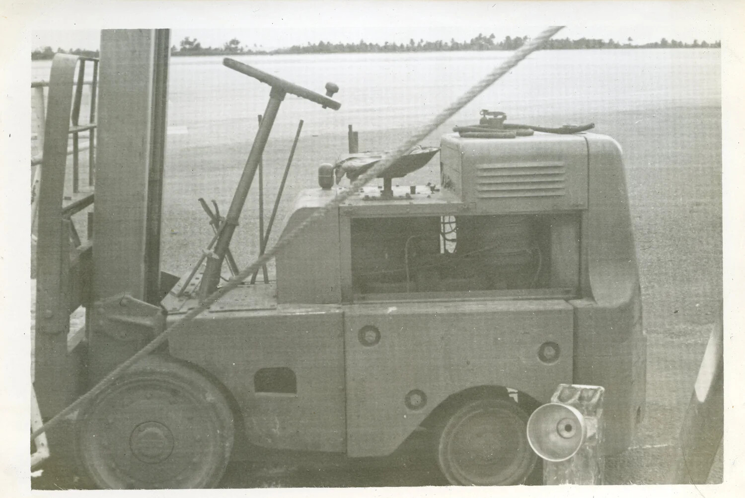 Ground Support Vehicle on Beach Ramp, Naval Air Transport Squadron VR-6, Agana, Guam