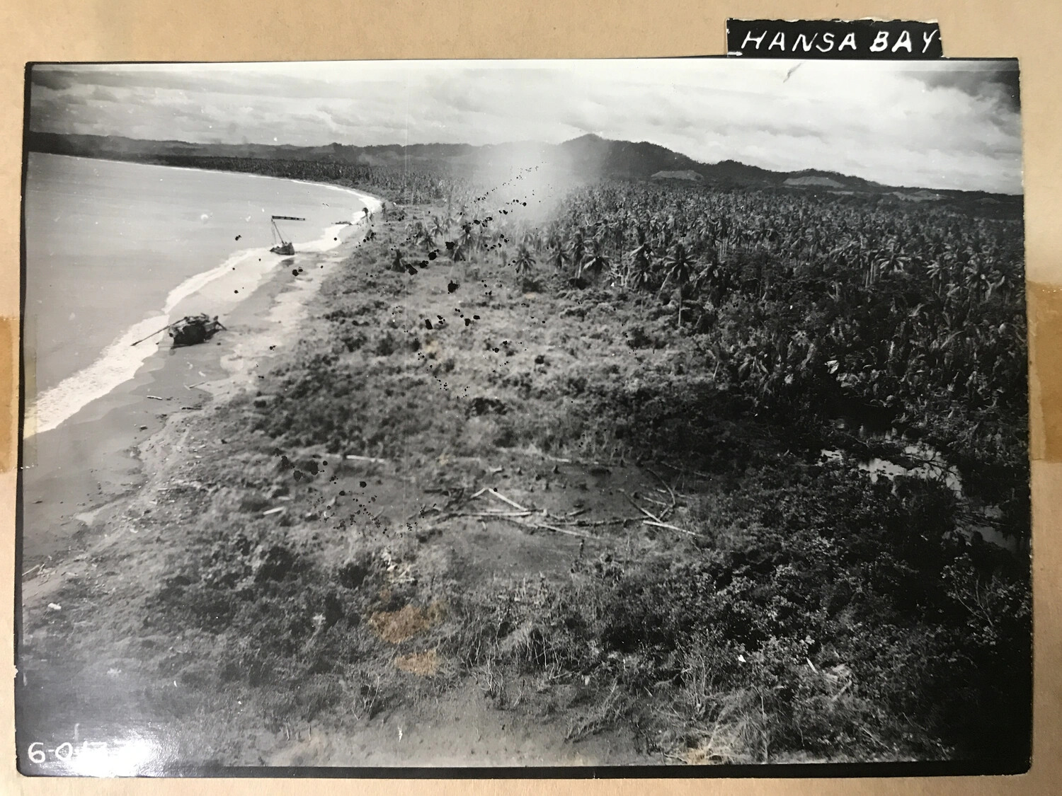 Aerial Strike Photograph, Hansa Bay, New Guinea — 312th Bombardment Group