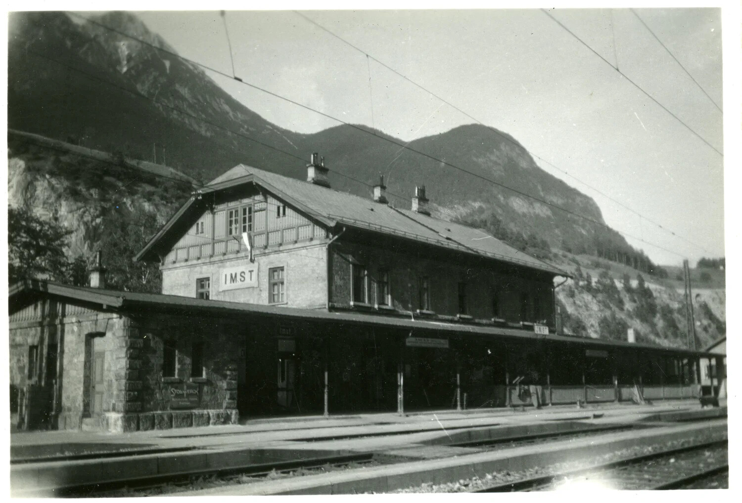 Imst Railway Station, Tyrol, Austria — WWII 44th Infantry Division Photograph
