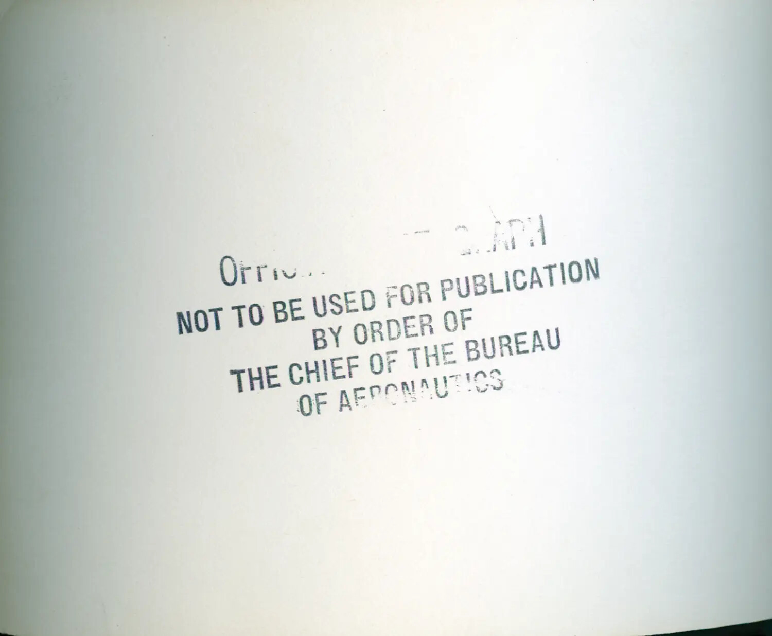 Reverse Side with Bureau of Aeronautics Restriction Stamp, USS Petrof Bay Collection