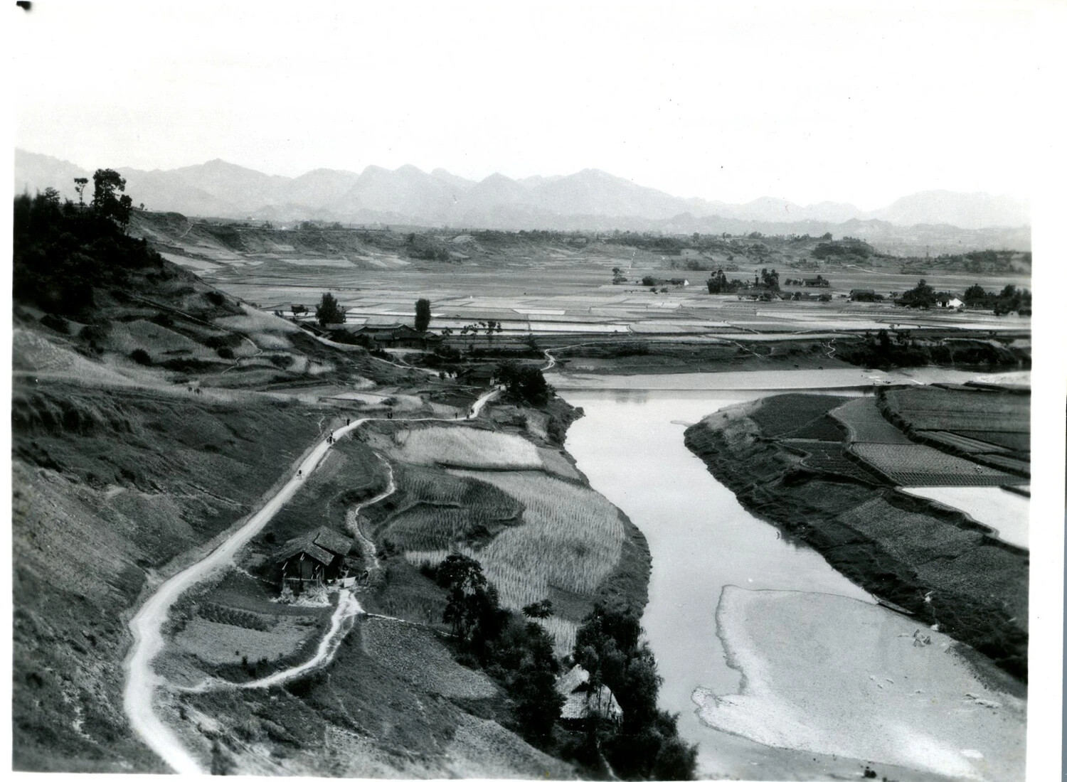 River Valley and Rice Paddies, China-Burma-India Theater, WWII Era