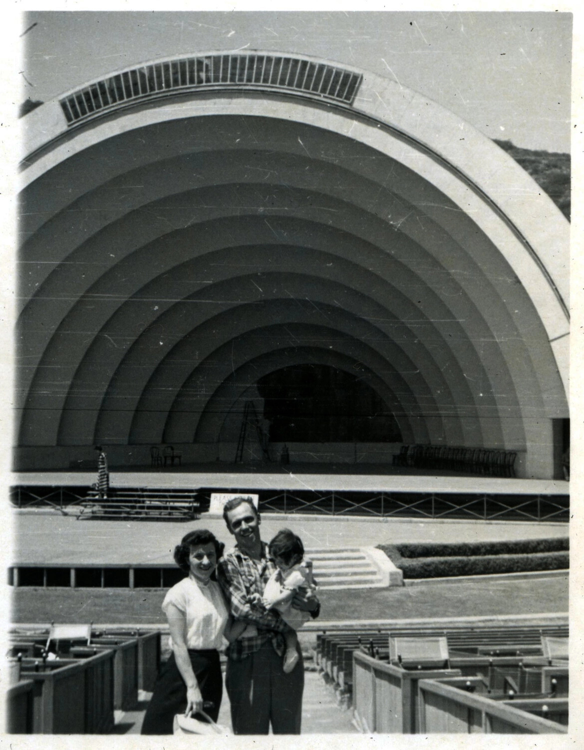 Family Portrait at the Hollywood Bowl Amphitheater, Bancroft Family Collection