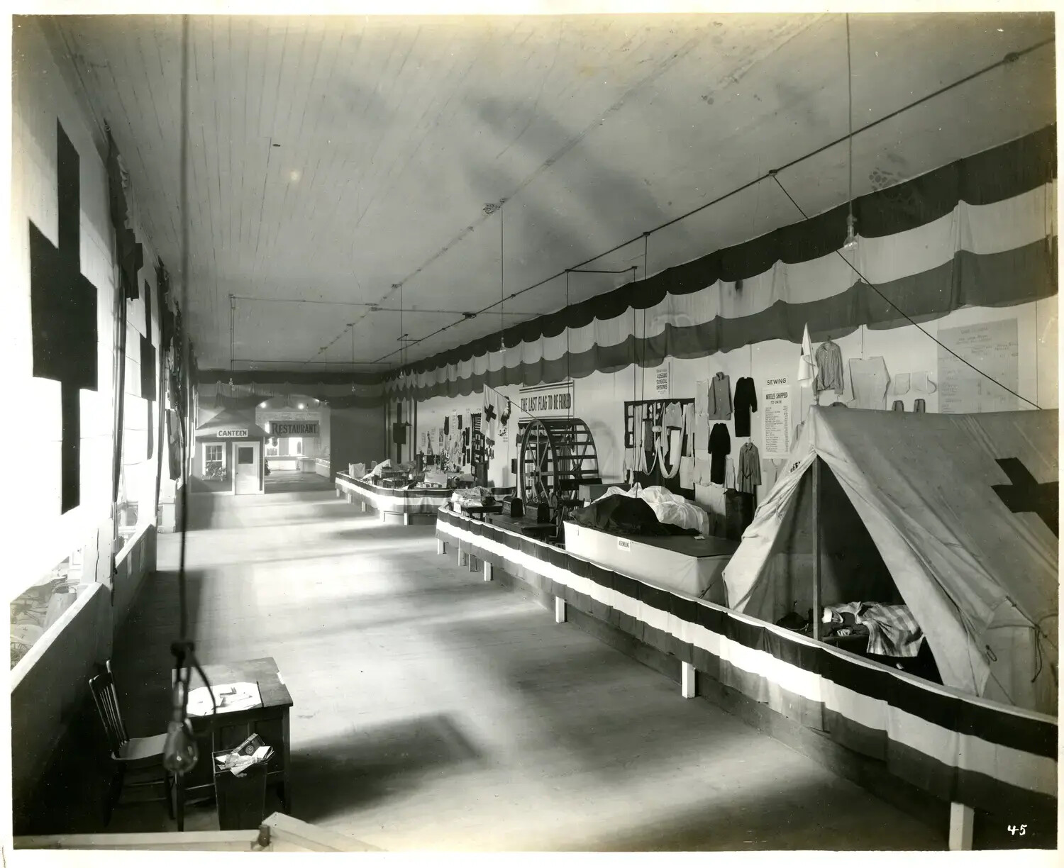 American Red Cross Exhibit, Allied War Exposition, Cincinnati Music Hall, 1918
