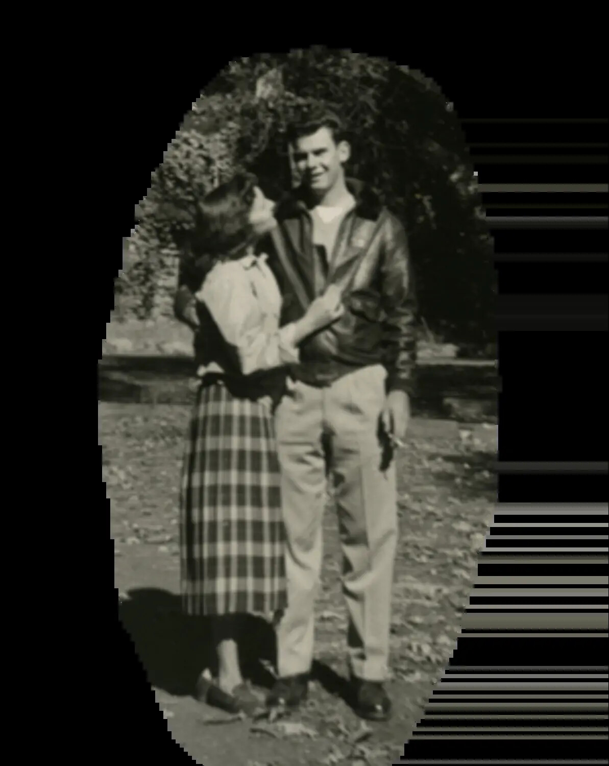 Portrait of a Young Couple, Korean War Era (Isolated Image, Joseph Smith Collection)