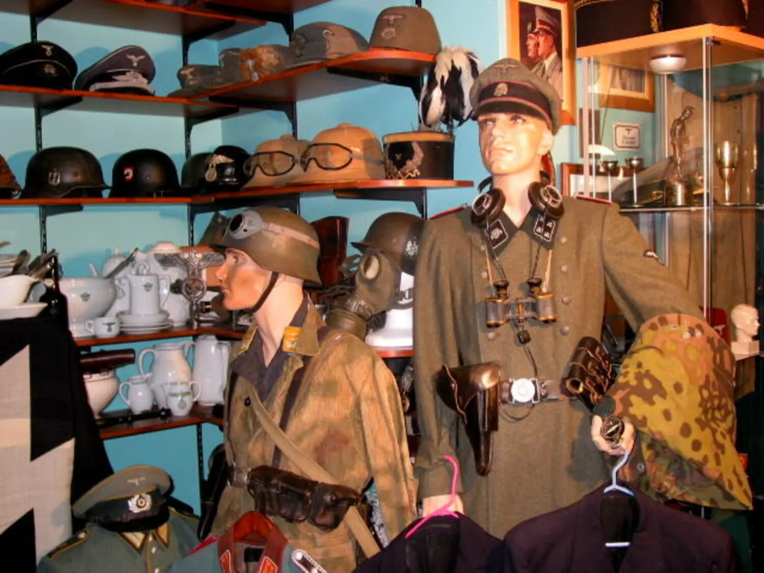 German WWII Field and Officer Uniforms with Equipment, Private Militaria Collection