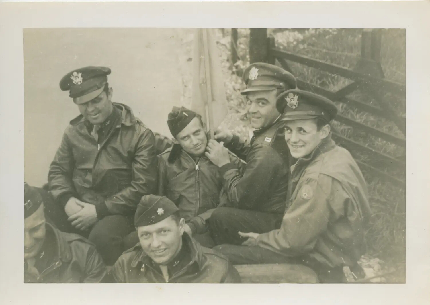 Informal Group Portrait of 392nd Bombardment Group Officers, Wendling Area, circa April 1944