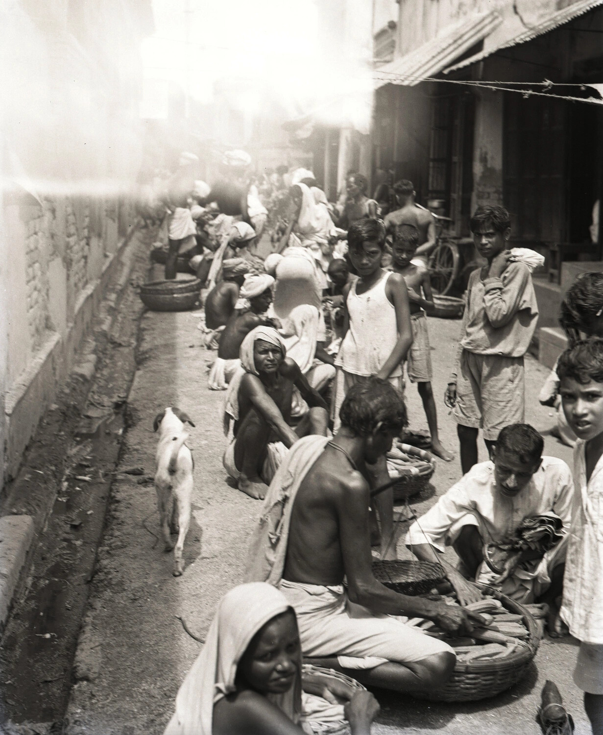 Market Alleyway Street Scene, WWII China-Burma-India Theater Collection