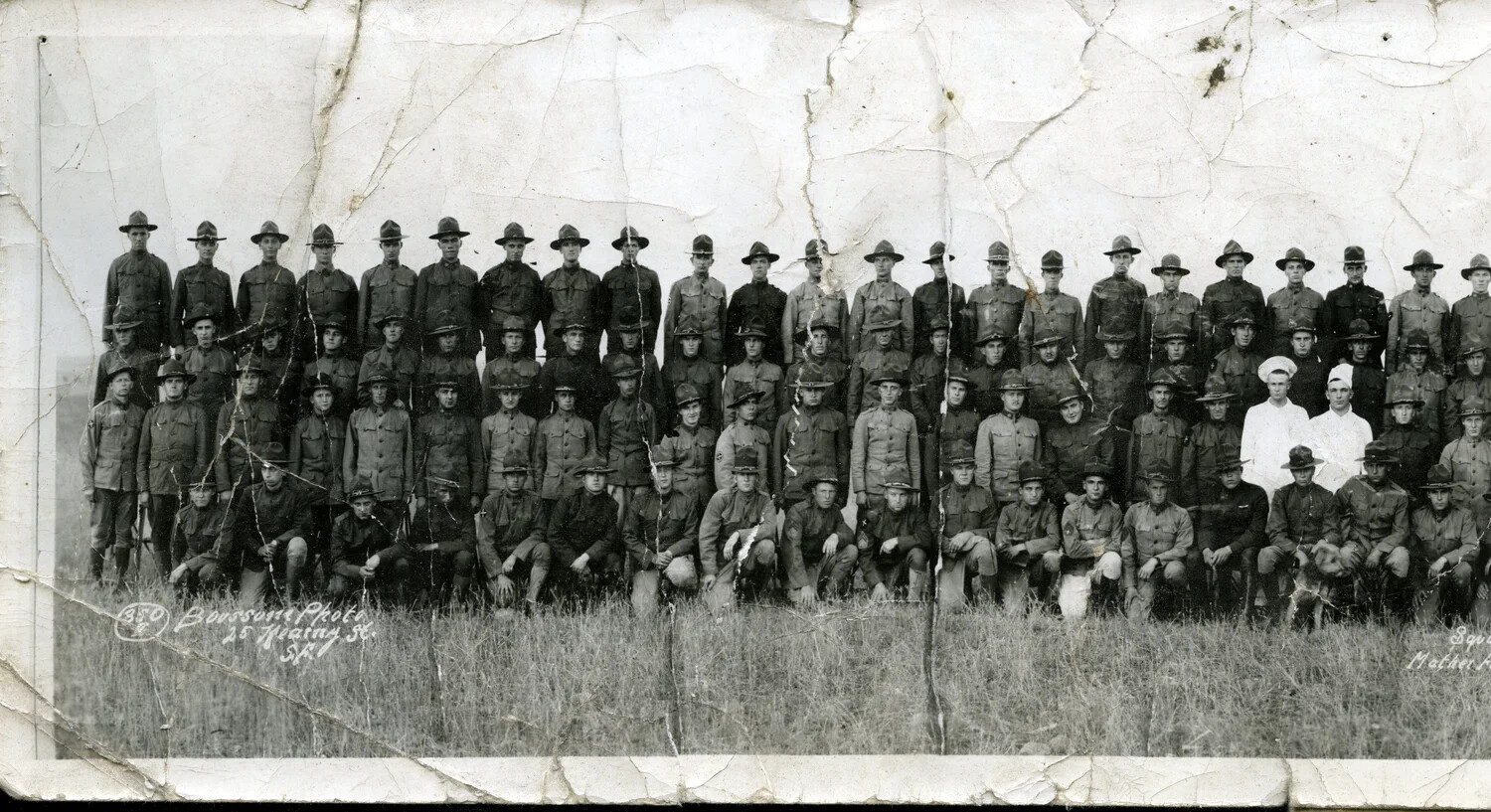 Group Portrait of a U.S. Army Air Service Squadron, Mather Field, California, ca. 1918