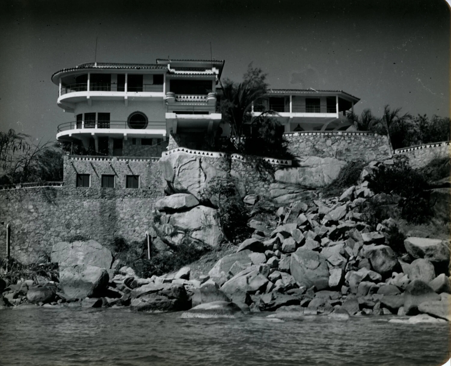 Coastal Villa Overlooking the Ocean, Wainwright Travel Album, circa 1949