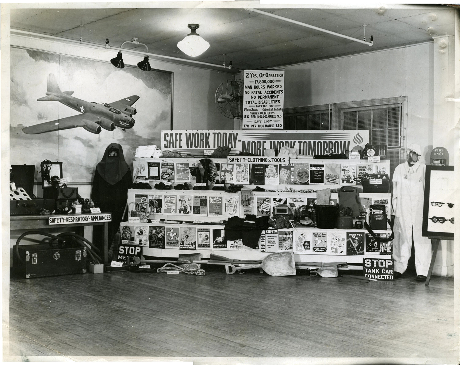 Safety Exhibit Display, Plum Brook Ordnance Works, Sandusky, Ohio — World War II Era